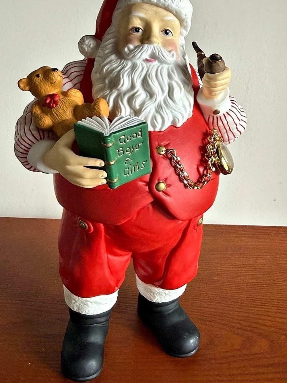 Department 56 Ho Santa with Real Working Timepiece Vintage Department 56
"Ho Ho